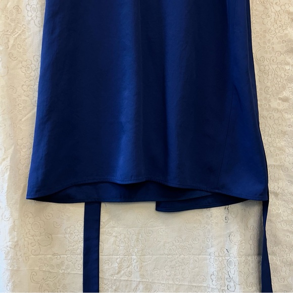 Everlane Japanese goweave wrap dress blue size 2 - Picture 13 of 15